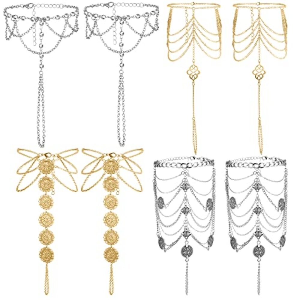 4 Pairs Barefoot Foot Sandals for Women